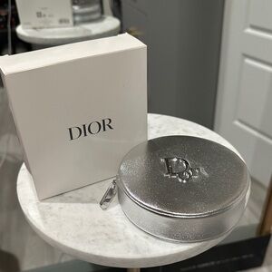 Dior Shimmering Silver Compact Case